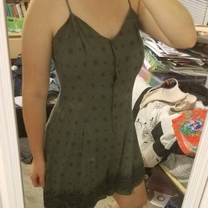Green and Black romper